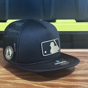 MLB LA dodgers trucker SnapBack Black Hat foam trucker Hat